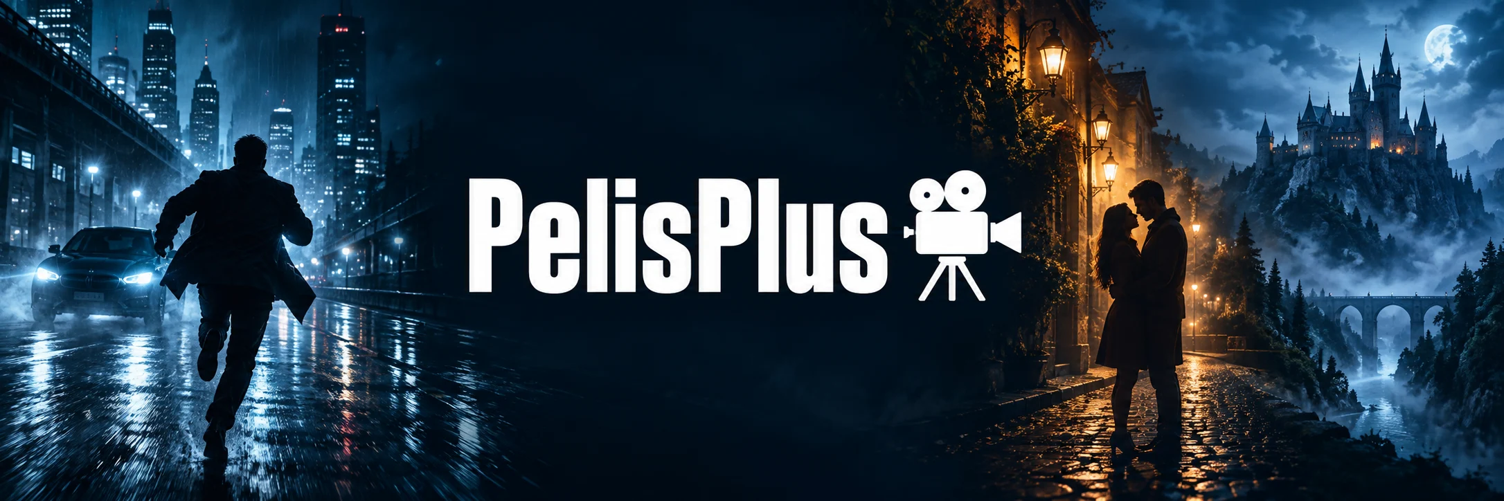 PelisPlus y una cámara blanca entre escenas originales de acción, romance y fantasía
